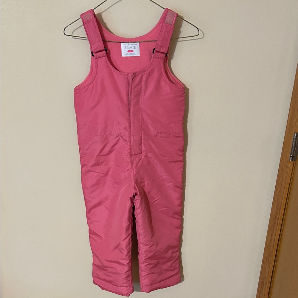 The Children's Place Pink Snow Bibs 5T